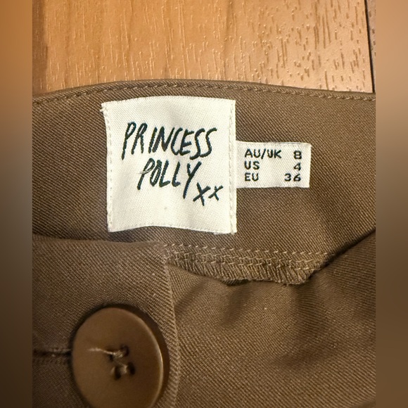 Princess Polly Archer Wide-Leg Pant - Chocolate Brown - Picture 4 of 7